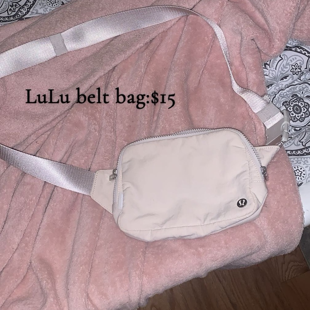 lululemon athletica Cream Belt Bag